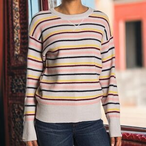 VELVET HEART Striped Waffle Knit Top